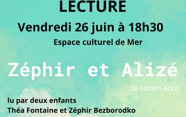 Lecture jeunesse : "Zéphir et Alizé"