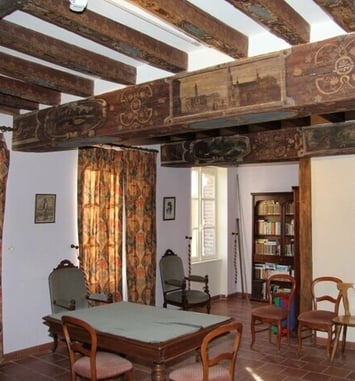 Poutres de l'ancien presbytère