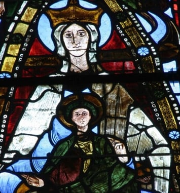 Le vitrail de Majesté Notre Dame "La Joconde du Vendômois"