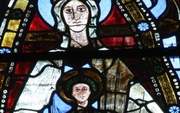 Le vitrail de Majesté Notre Dame "La Joconde du Vendômois"