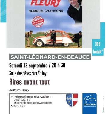 « Rires avant tout », spectacle Music-hall avec Pascal Fleury